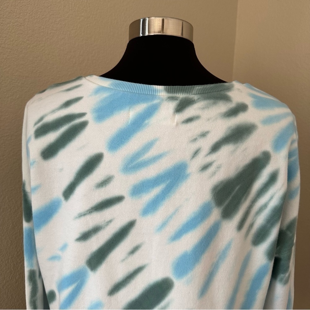 Lucky Brand Tie Dye Crop White Sweatshirt Size L - Picture 7 of 10